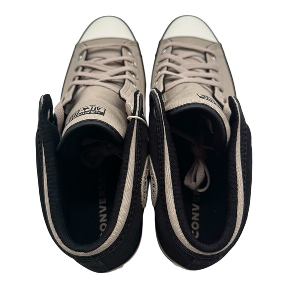 Converse Men's Black and Tan High-Top Sneakers - Picture 9 of 10